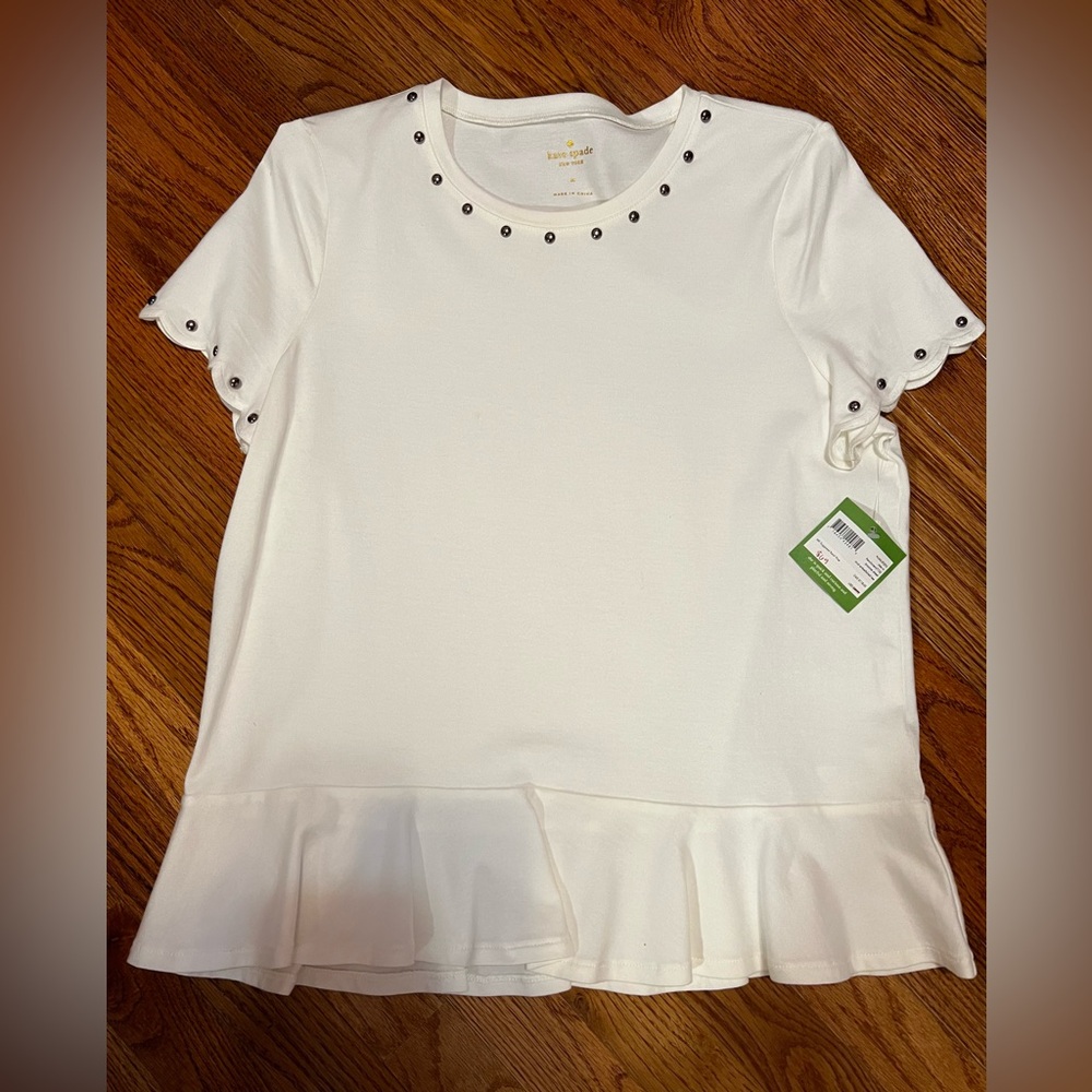 🆕 KATE SPADE STUD EMBELLISHED TEE
